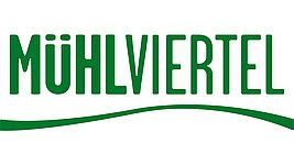 Mühlviertel Logo in grüner Schrift auf weißem Hintergrund